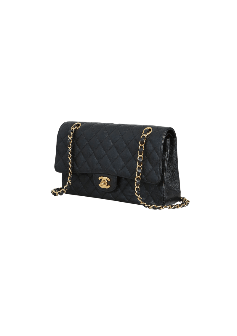 MEDIUM CLASSIC DOUBLE FLAP BAG CAVIAR