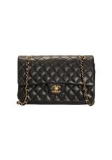 MEDIUM CLASSIC DOUBLE FLAP LAMBSKIN