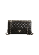 MEDIUM CLASSIC DOUBLE FLAP LAMBSKIN