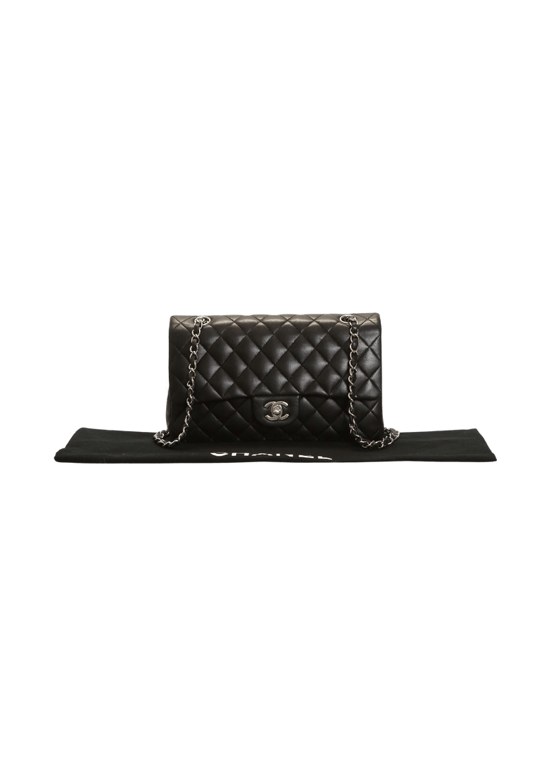 MEDIUM CLASSIC DOUBLE FLAP LAMBSKIN