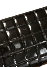 PATENT CHOCOLATE BAR CLUTCH