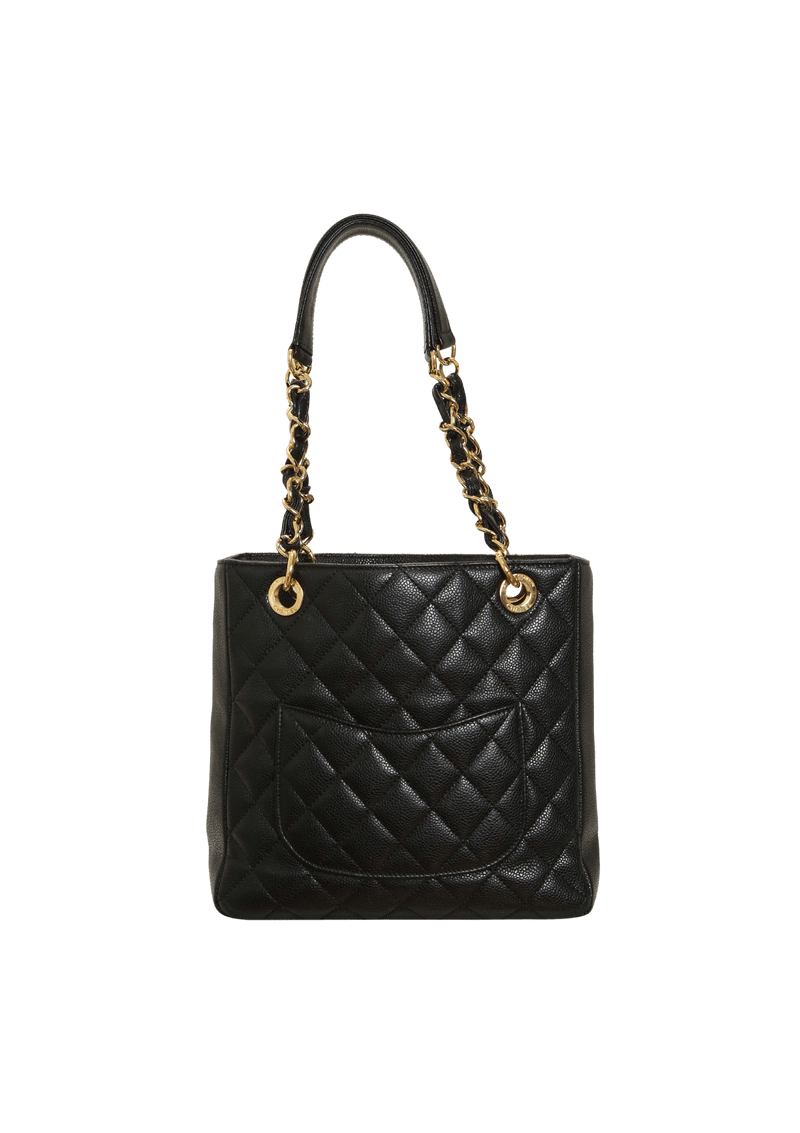 PETITE SHOPPING TOTE CAVIAR