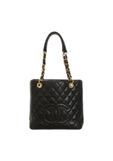 PETITE SHOPPING TOTE CAVIAR
