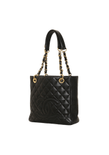 PETITE SHOPPING TOTE CAVIAR