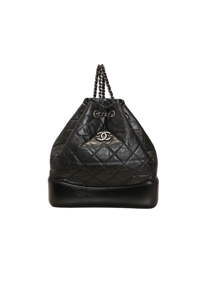 Black chanel gabrielle backpack Clearance