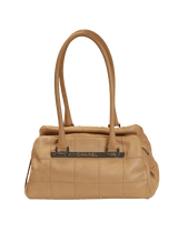 SQUARE STITCH BOWLER BAG