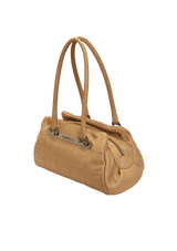 SQUARE STITCH BOWLER BAG