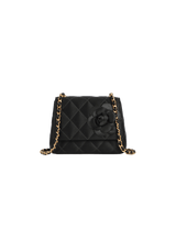 VINTAGE SATIN CAMELLIA BAG