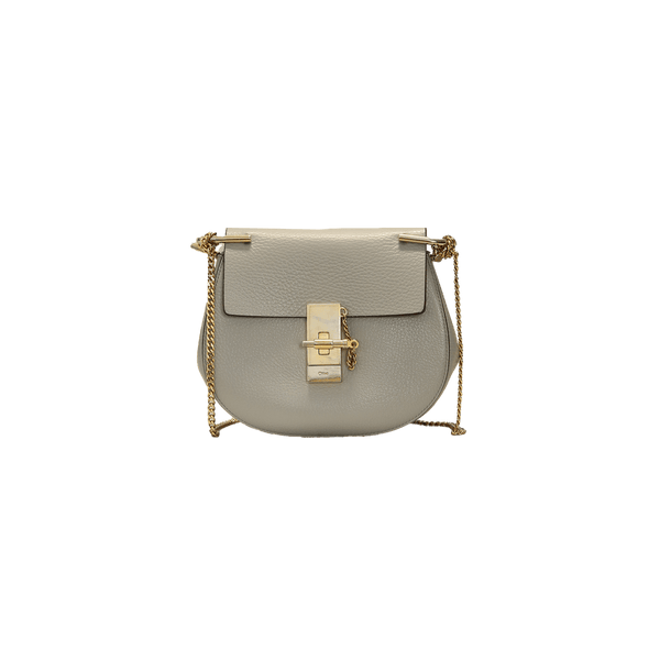 BOLSA CHLOÉ MINI DREW BAG CINZA ORIGINAL – Gringa