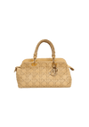 CANNAGE STITCHED TOP HANDLE BAG