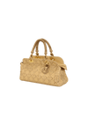 CANNAGE STITCHED TOP HANDLE BAG