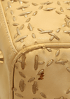 CANNAGE STITCHED TOP HANDLE BAG