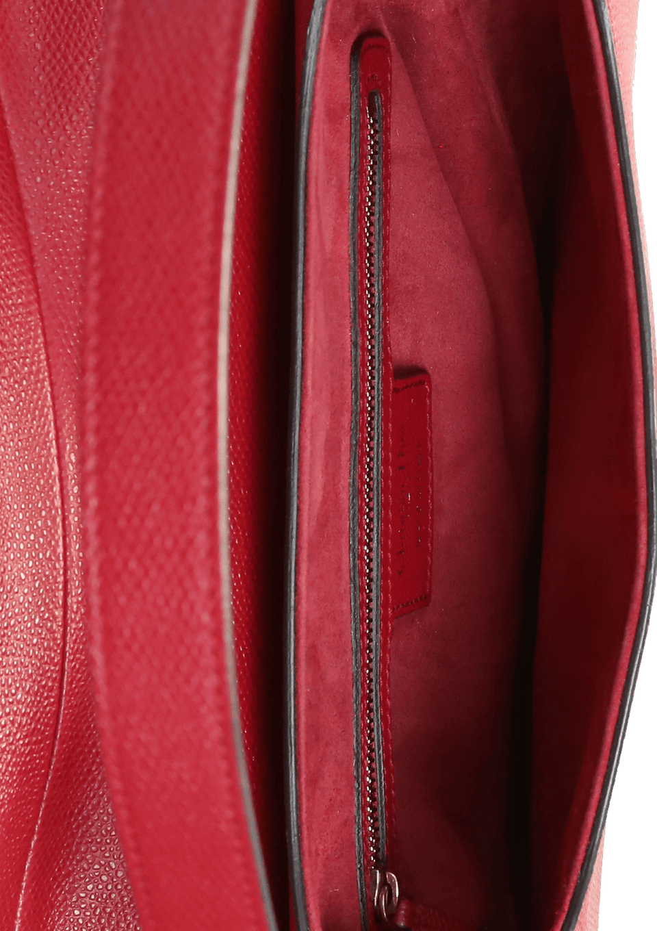 BOLSAS CHRISTIAN DIOR GRAINED CALFSKIN LEATHER SADDLE BAG VERMELHO