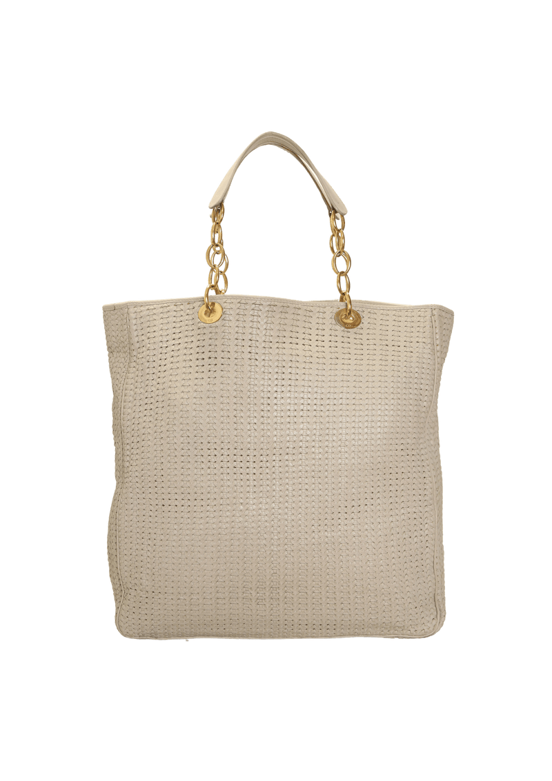 LADY DIOR WOVEN SOFT TOTE