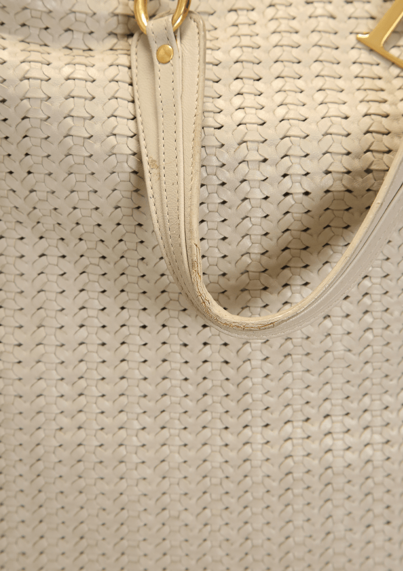 LADY DIOR WOVEN SOFT TOTE