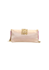 LIMITED EDITION EMBROIDERED SATIN CHAIN BAG