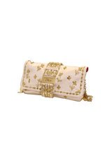 LIMITED EDITION EMBROIDERED SATIN CHAIN BAG