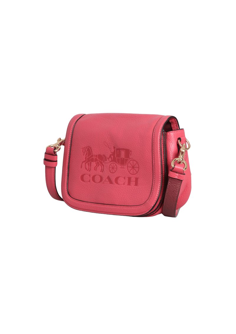 SADDLE BAG WITH HORSE AND CARRIAGE