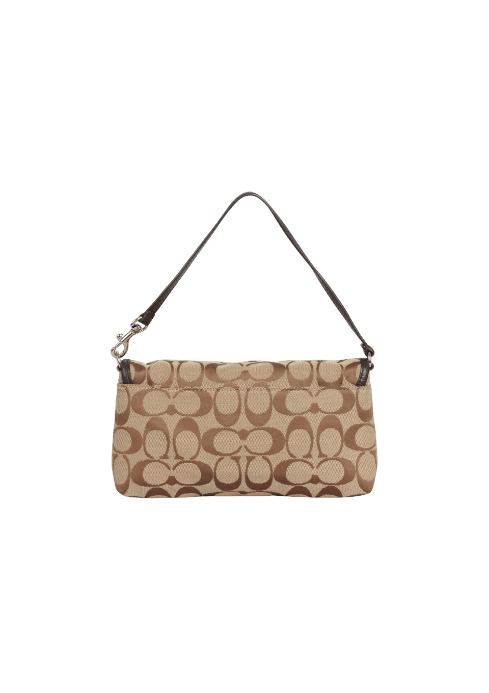 バッグ Coach Brown Signature mini pouch BOLSAS COACH VINTAGE SIGNATURE MINI POUCH MARROM ORIGINAL