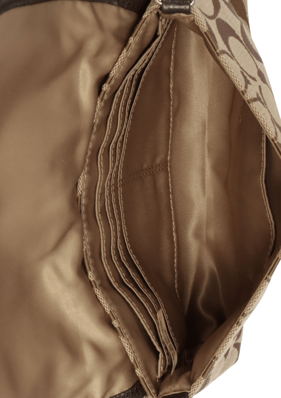 バッグ Coach Brown Signature mini pouch BOLSAS COACH VINTAGE SIGNATURE MINI POUCH MARROM ORIGINAL