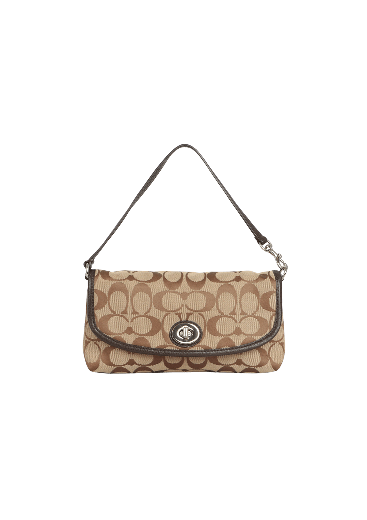 BOLSAS COACH VINTAGE SIGNATURE MINI POUCH MARROM ORIGINAL – Gringa