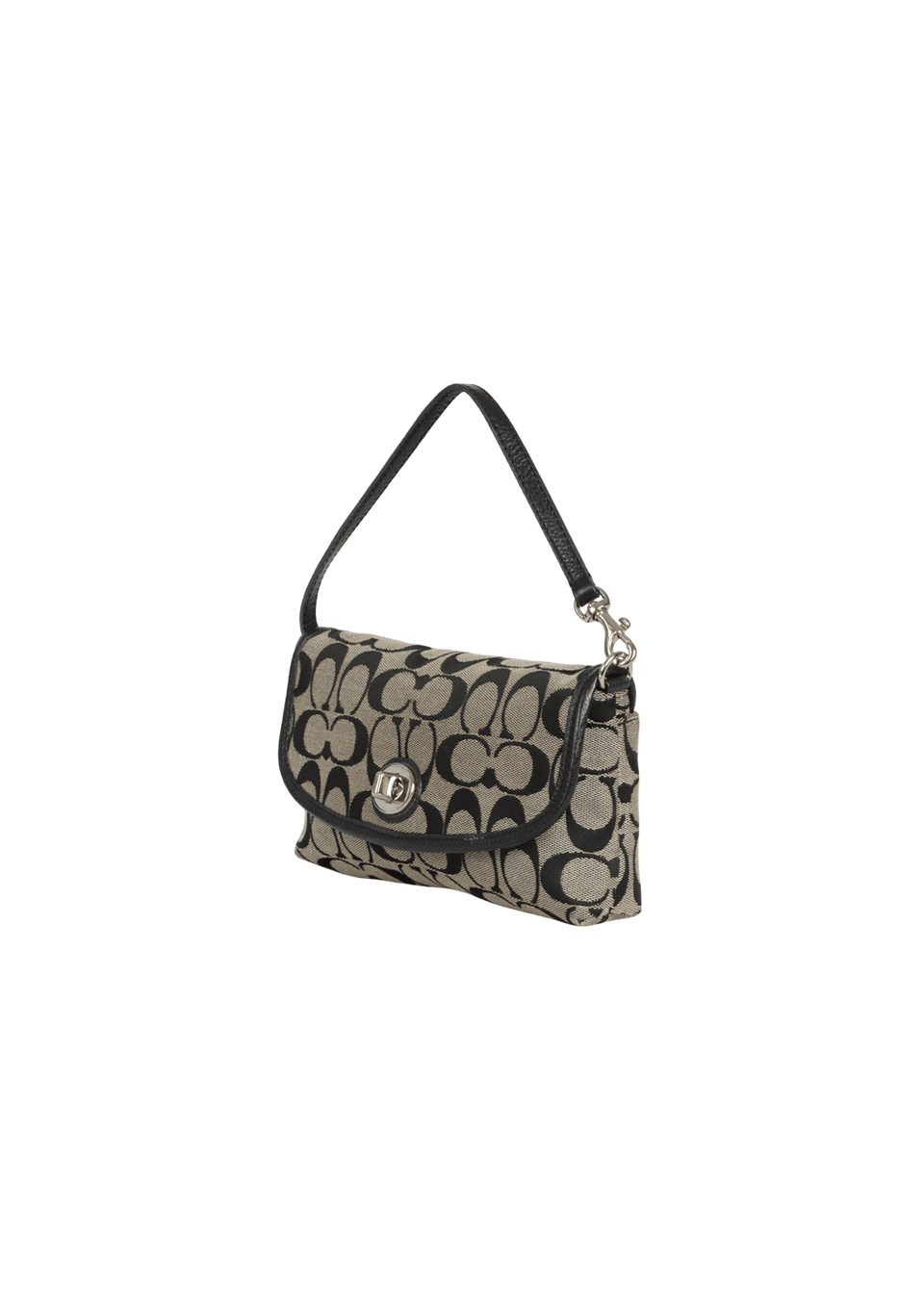 バッグ Rare Coach Signatur Mini Accessory Pouch BOLSAS COACH VINTAGE SIGNATURE MINI POUCH PRETO ORIGINAL – Gringa