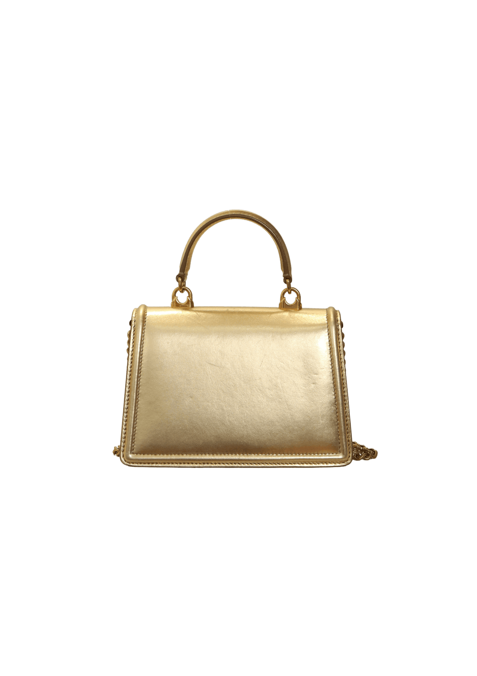 BOLSAS DOLCE & GABBANA SMALL METALLIC DEVOTION TOP HANDLE BAG