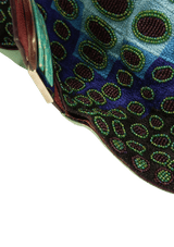 BEADED LIZARD TRIM BAG