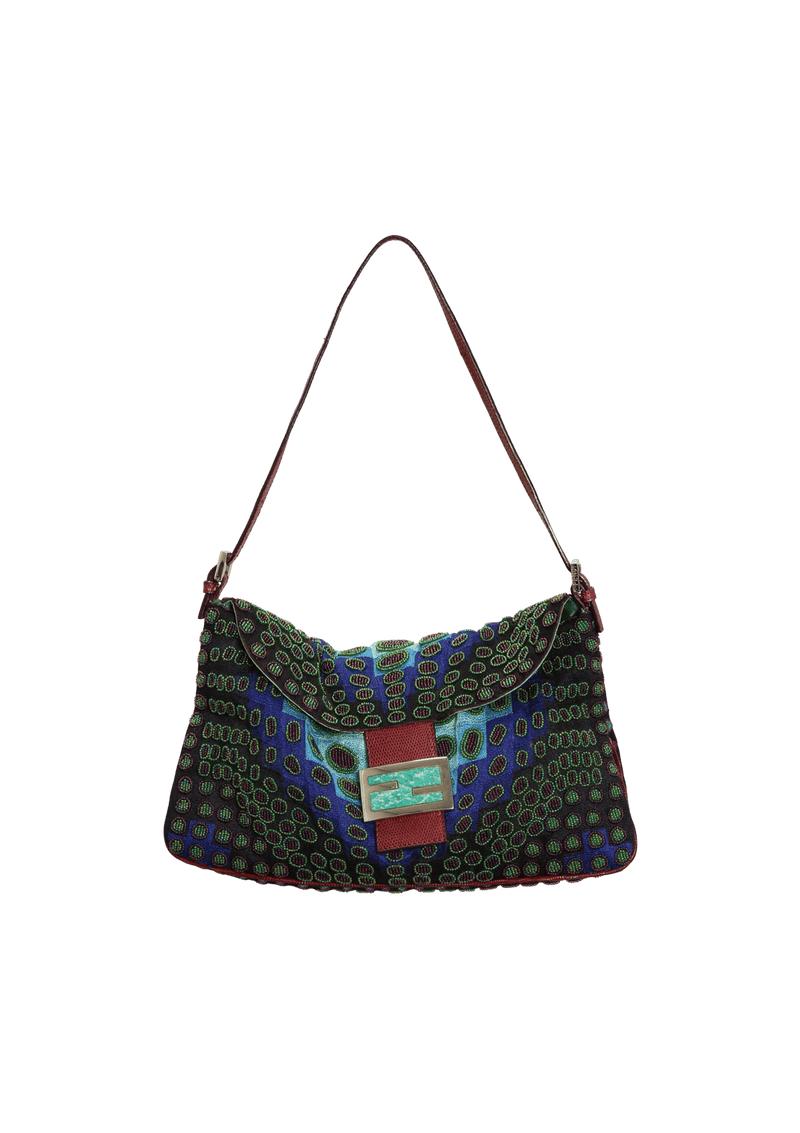 BEADED LIZARD TRIM BAG