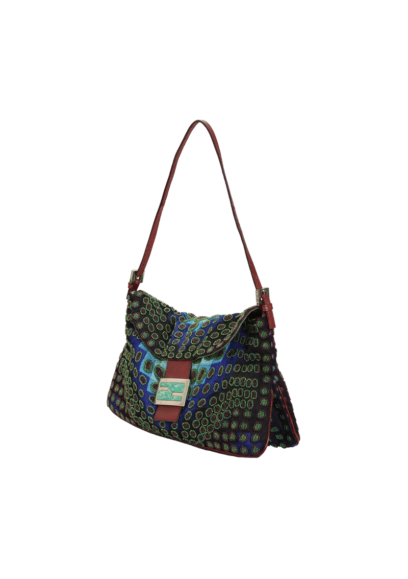 BEADED LIZARD TRIM BAG