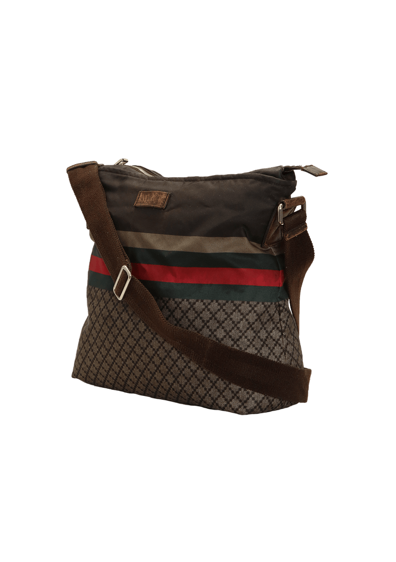 DIAMOND WEB NYLON CROSSBODY