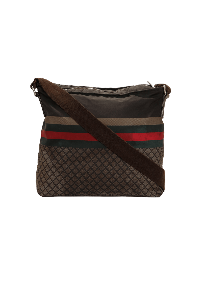 DIAMOND WEB NYLON CROSSBODY