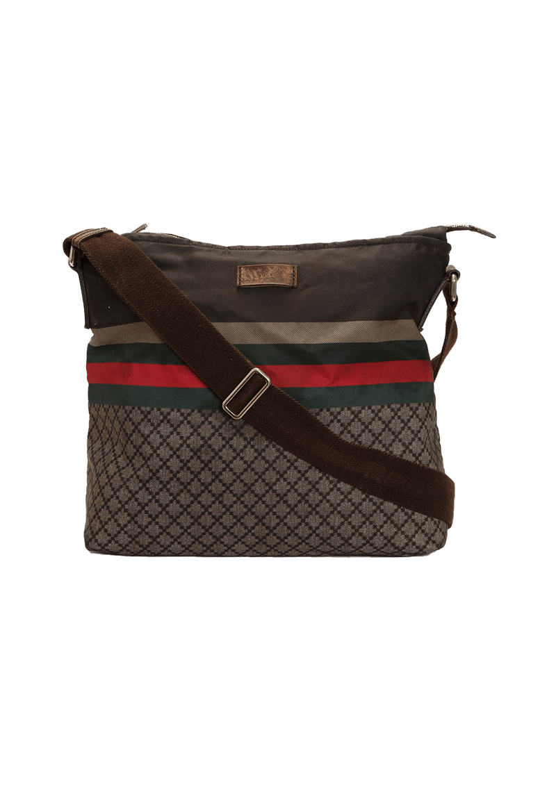 DIAMOND WEB NYLON CROSSBODY