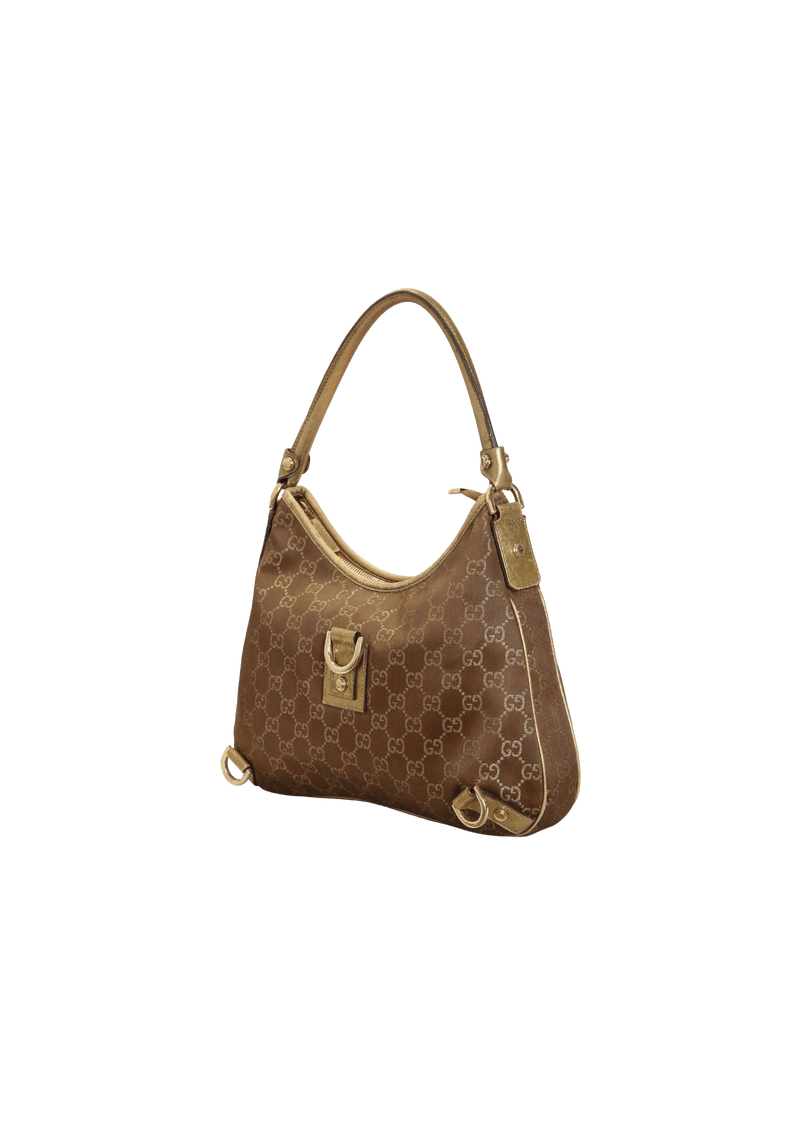 GG CANVAS ABBEY D-RING HOBO SMALL