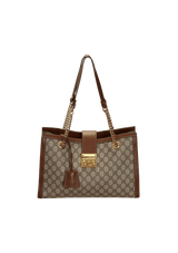 GG CANVAS PADLOCK TOTE