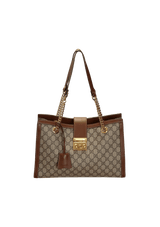 GG CANVAS PADLOCK TOTE