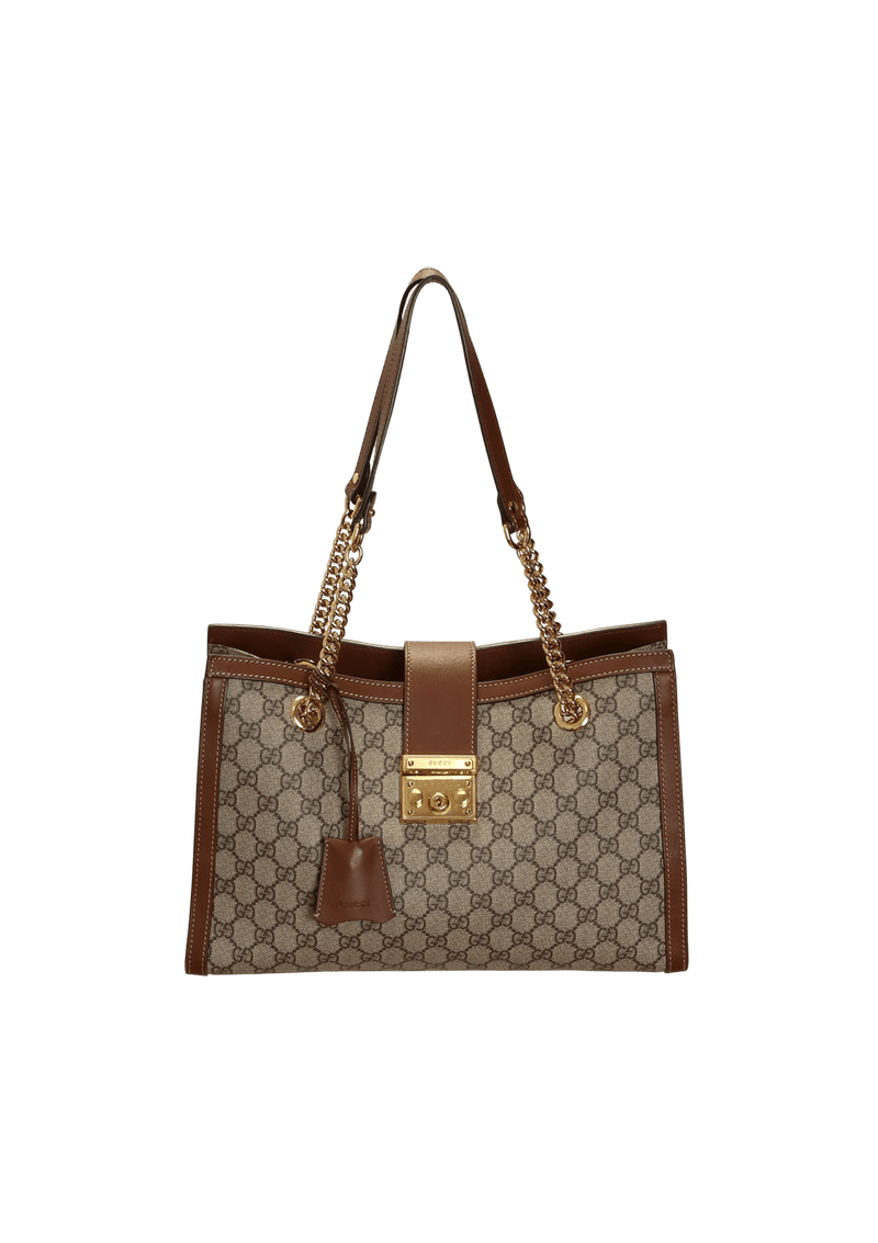 GG CANVAS PADLOCK TOTE