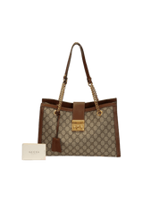 GG CANVAS PADLOCK TOTE