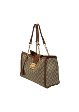 GG CANVAS PADLOCK TOTE