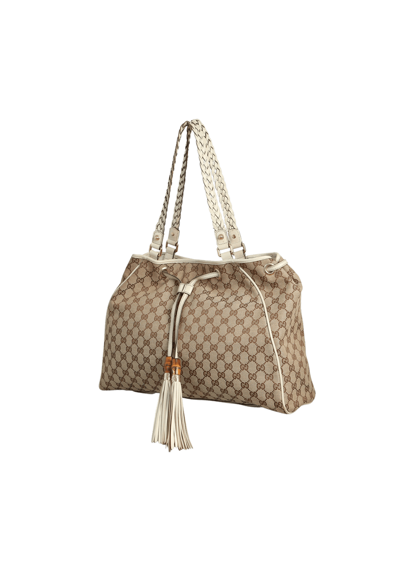 GG CANVAS PEGGY TASSEL TOTE