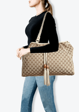 GG CANVAS PEGGY TASSEL TOTE