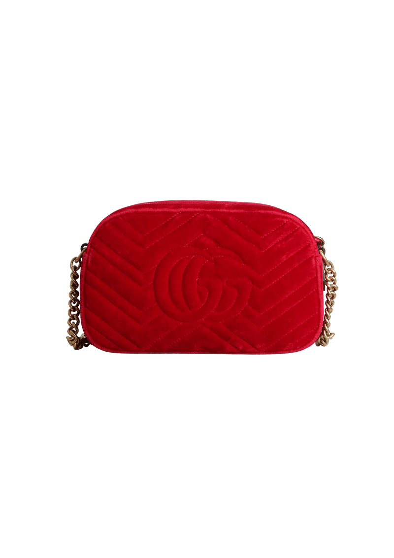 GG MARMONT CAMERA BAG VELVET SMALL