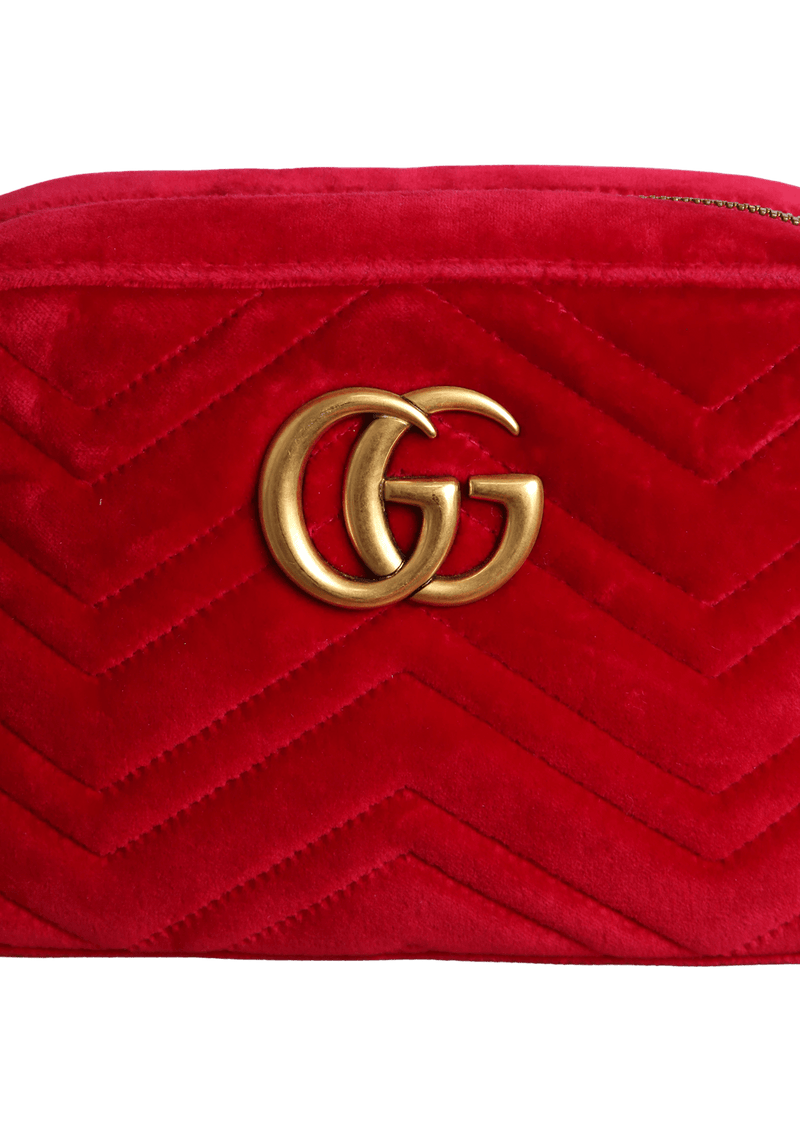 GG MARMONT CAMERA BAG VELVET SMALL