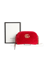 GG MARMONT CAMERA BAG VELVET SMALL