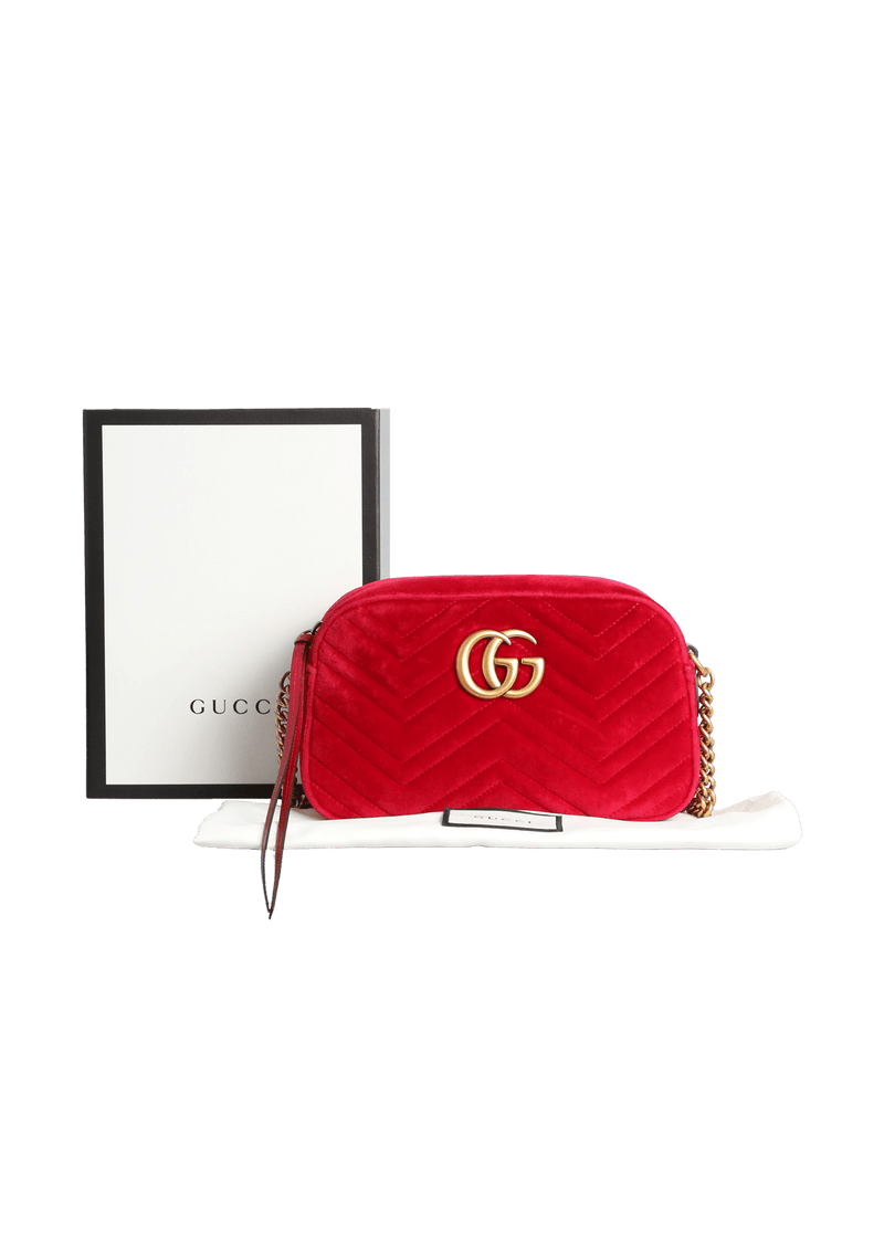 GG MARMONT CAMERA BAG VELVET SMALL