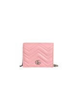 GG MARMONT MINI WALLET ON CHAIN