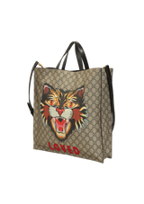 GG SUPREME ANGRY CAT VERTICAL TOTE