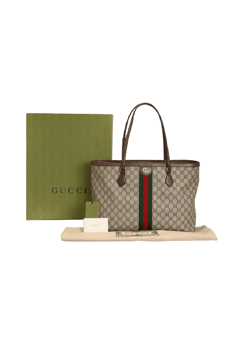 GG SUPREME MEDIUM OPHIDIA SHOPPING BAG