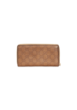 GUCCISSIMA ZIP AROUND BAMBOO WALLET