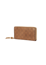 GUCCISSIMA ZIP AROUND BAMBOO WALLET